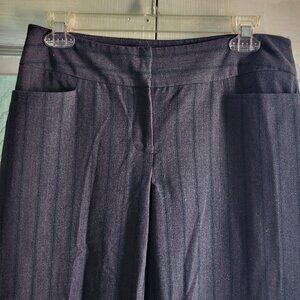 Dark Grey/ Maroon Pin stripe Dress Pants Size 4P